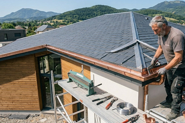 Pose de gouttières et travaux de zinguerie à Lavelanet