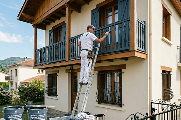 Peinture extérieure sur boiseries et ferronneries